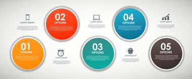 INFOGRAPHICS tasarım elemanları vektör illüstrasyonu