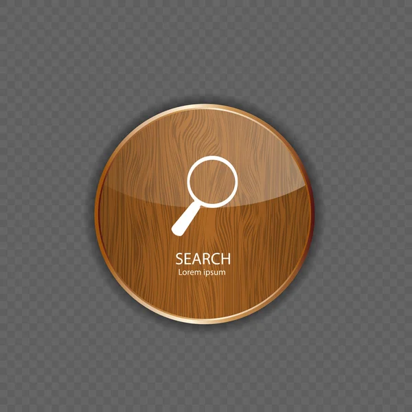 Search wood application icons — Stock Vector