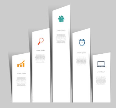 INFOGRAPHICS tasarım elemanları vektör illüstrasyonu
