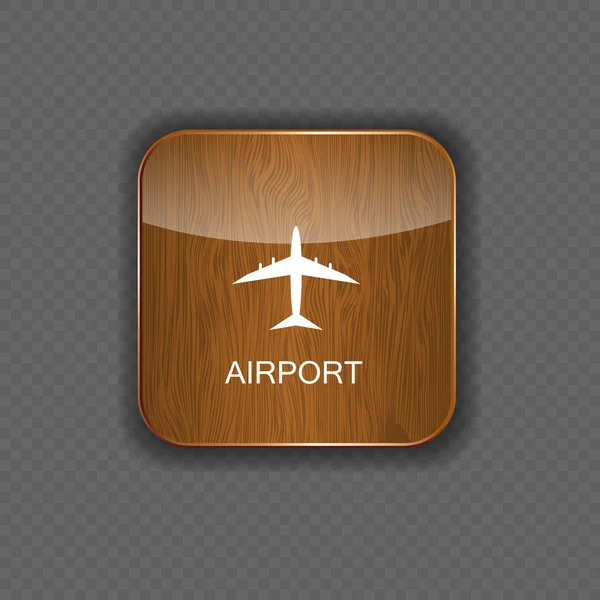 Symbolvektor für Flughafenanwendungen — Stockvektor