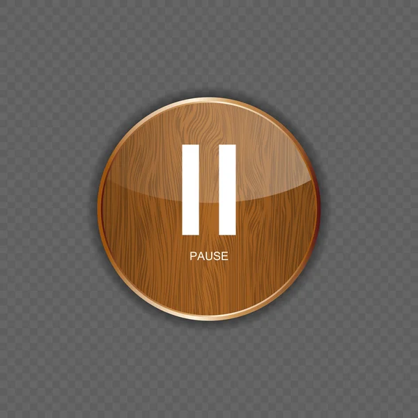 Illustration vectorielle d'icônes d'application en bois musical — Image vectorielle