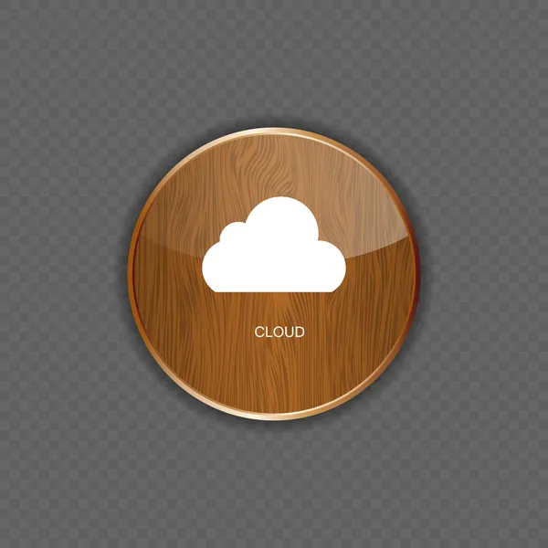 Illustrazione vettoriale dell'icona delle app cloud — Vettoriale Stock