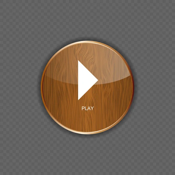 Illustration vectorielle d'icônes d'application en bois musical — Image vectorielle