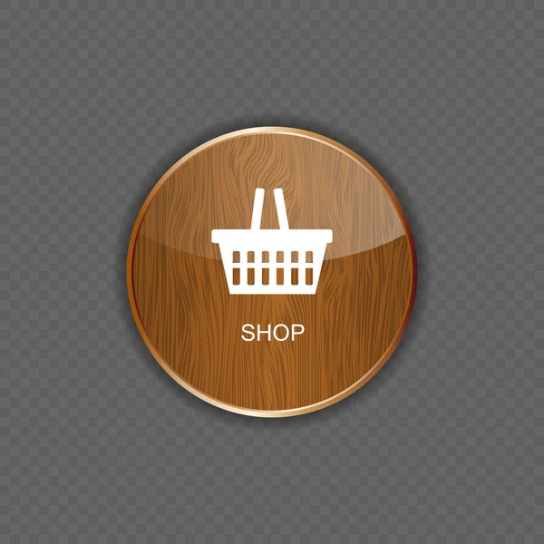 Shop wood application icons — Stock Vector