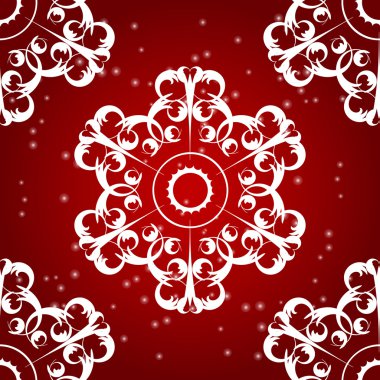 kar taneleri Dikişsiz desen vektör çizim