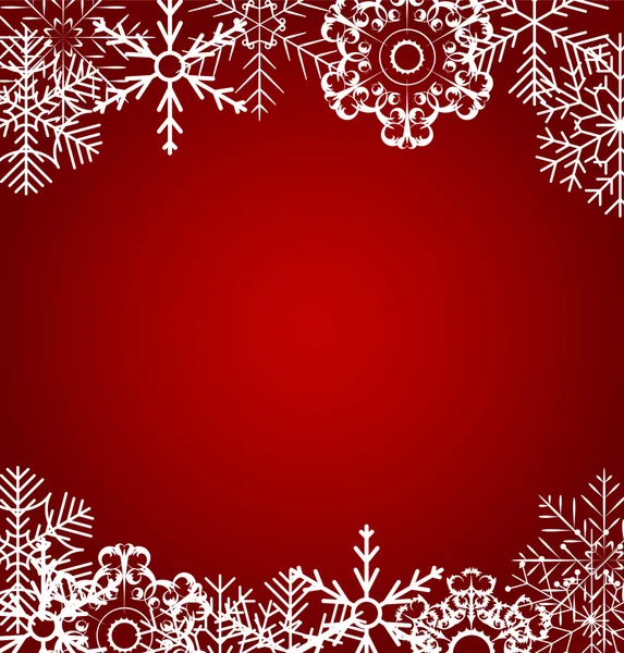 Χριστούγεννα νιφάδες χιονιού φόντο διάνυσμα εικονογράφηση — Διανυσματικό Αρχείο