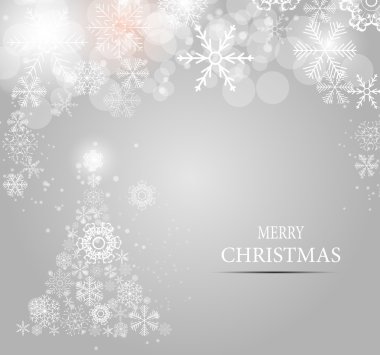 Noel kar taneleri arka plan vektör illüstrasyonunu gösteriyor