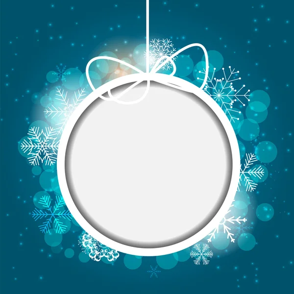 Kerstmis sneeuwvlokken achtergrond vector illustratie — Stockvector