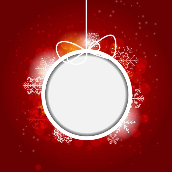 Kerstmis sneeuwvlokken achtergrond vector illustratie — Stockvector