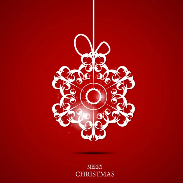 Christmas snowflakes background vector illustration — Stock Vector