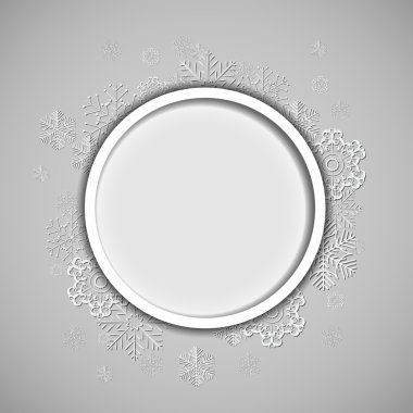 Noel kar taneleri arka plan vektör illüstrasyonunu gösteriyor