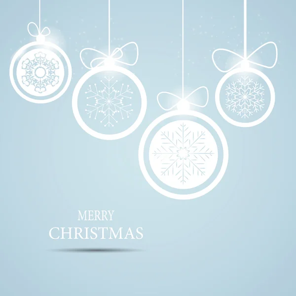 Christmas snowflakes background vector illustration — Stock Vector