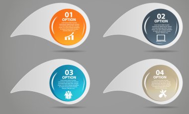 INFOGRAPHICS tasarım elemanları vektör illüstrasyonu