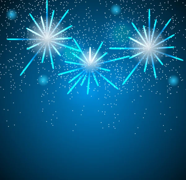 Fogos de artifício brilhantes fundo Vector Ilustração — Vetor de Stock