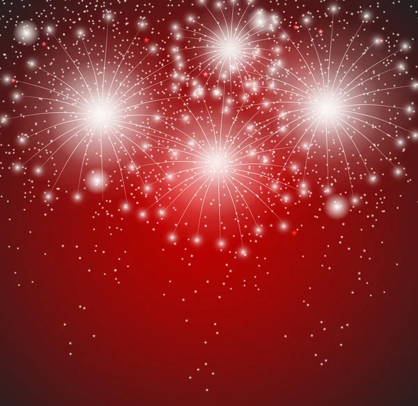 Feux d'artifice brillants Fond Illustration vectorielle — Image vectorielle