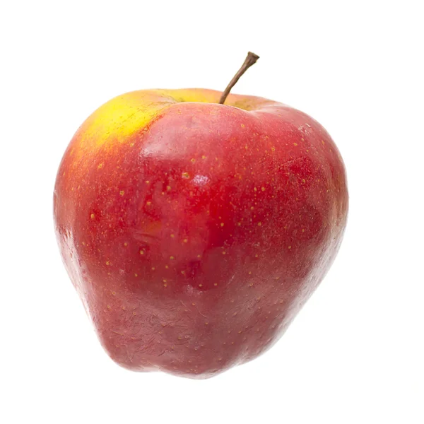 Manzana roja madura aislada sobre el fondo blanco . — Foto de Stock