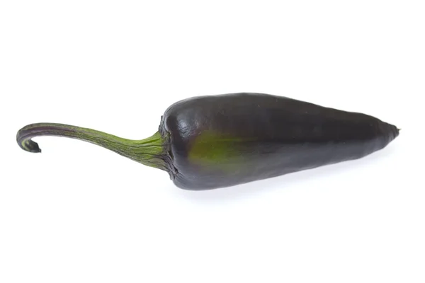 Färska färgglada hot chili peppar på vit — Stockfoto