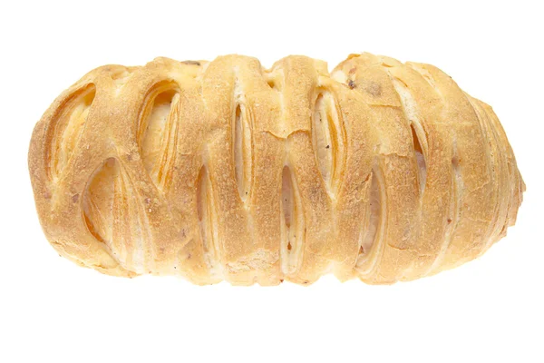 Sabroso croissant aislado sobre el fondo blanco . — Foto de Stock
