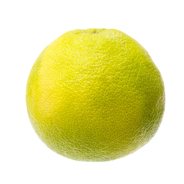 Green Grapefruit Isolated on White Background — Stock Photo, Image