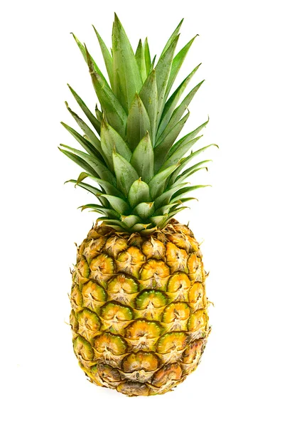 Tuore viipaloitu ananas eristetty valkoisella pohjalla — kuvapankkivalokuva