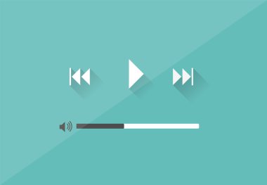 Stil Renk Vektörü Resimlerinde Düz Oyuncu Uygulaması