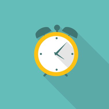 web ve mobil uygulamaları için modern düz zaman yönetimi vektör simgesi