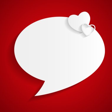 Spech Kabarcık Arkaplan Düz Vektör İllüstrasyonu