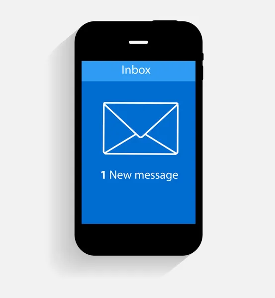 Inbox Mail Flat Concept Vector Illustration — Stock Vector