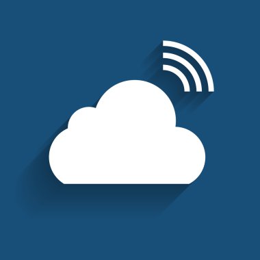 bulut bilgi işlem kavramı farklı elektronik cihazlar. vektör