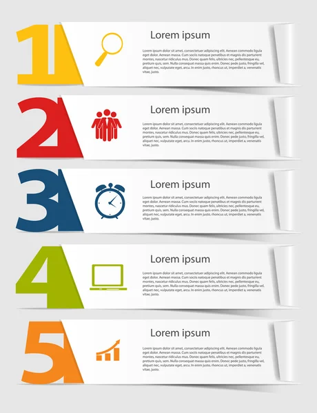 INFOGRAPHICS 설계 요소 벡터 삽화 — 스톡 벡터