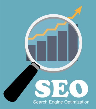 SEO - Arama Motoru En İyimser Düz Simge Vektör ResimleriStencils