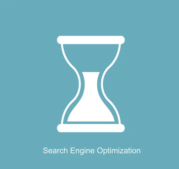 SEO - Zoekmachine optimalisatie Flat Icon Vector Illustratie — Stockvector