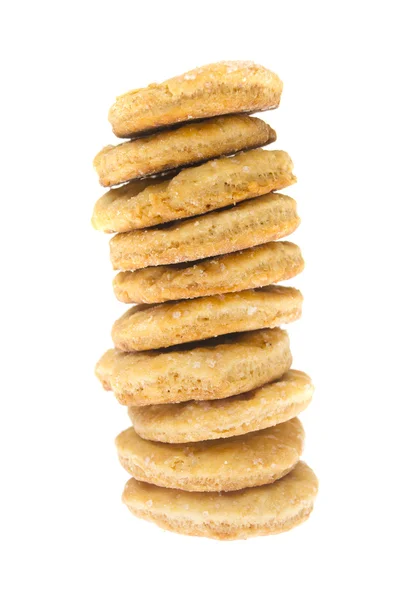Chip cookie geïsoleerd op witte achtergrond. — Stockfoto