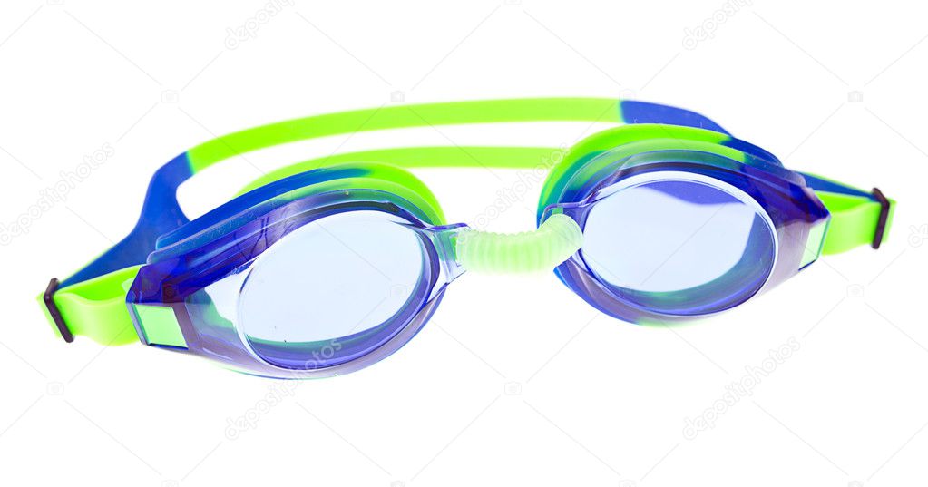 Swimming Goggles Isolated on White