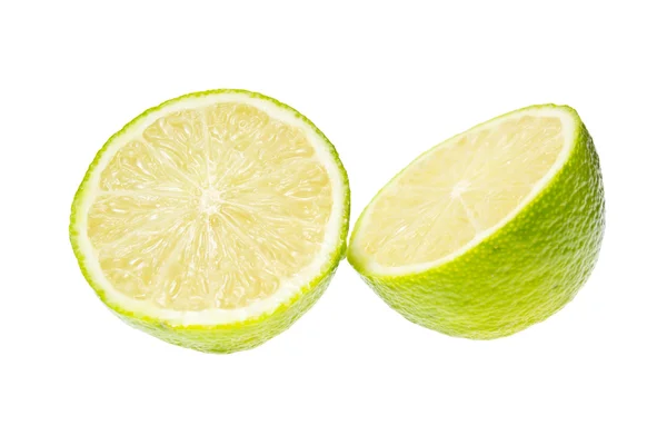 Fresh Ripe Lime, Isolated on White Background. — Stock Photo, Image