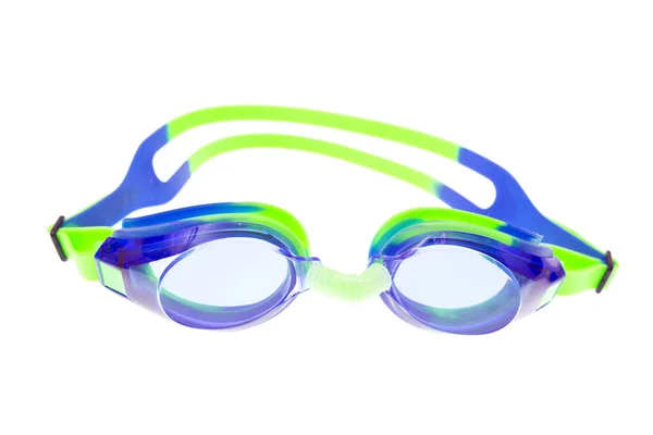 Yüzme gözlükleri beyaza izole edilmiş — Stok fotoğraf