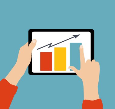 iş düz kavramı vektör çizim