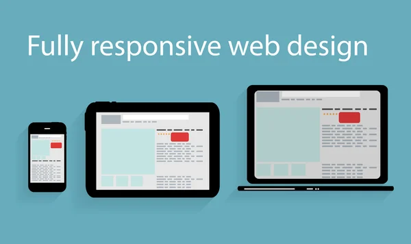 Responsive web design icon. Vector Illustration — Stock Vector