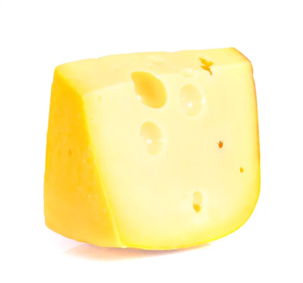 Swiss cheese isolated on white background — Stock Photo, Image