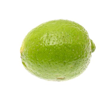 Olgun limon, beyaz zemin üzerine izole.