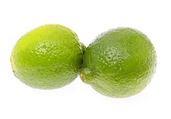 Fresh Ripe Lime, Isolated on White Background. — Stock Photo, Image