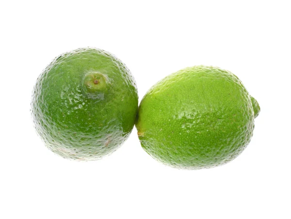 Fresh Ripe Lime, Isolated on White Background. — Stock Photo, Image