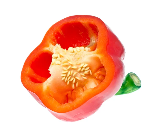 Colored Fresh Sweet Pepper Isolated on White Background — Stock Photo, Image