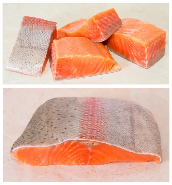 Filete de salmón fresco . — Foto de Stock