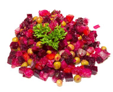 pancar yağı ve sirke geleneksel Rus salatası