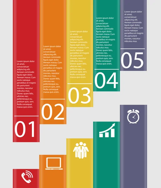 Modèles d'infographie pour l'illustration vectorielle d'entreprise. — Image vectorielle