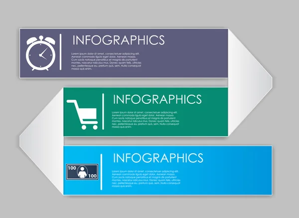 Modèles d'infographie pour l'illustration vectorielle d'entreprise. — Image vectorielle