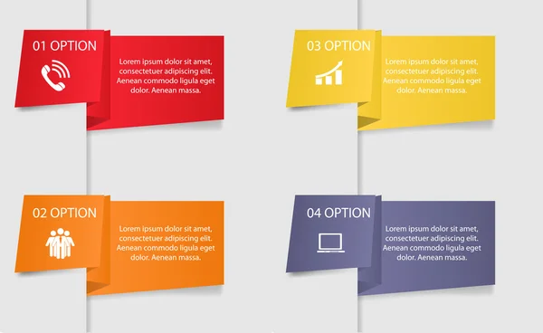 Modelos infográficos para ilustração de vetores de negócios. —  Vetores de Stock