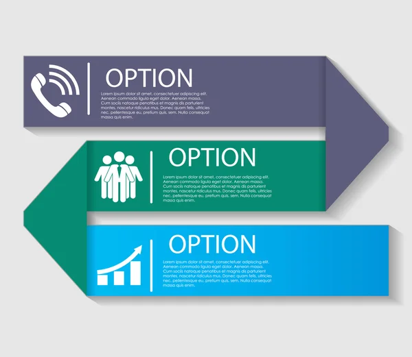 Infografische Vorlagen für Business Vector Illustration. — Stockvektor