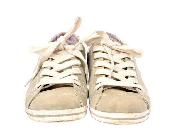 Sapatos femininos isolados no fundo branco — Fotografia de Stock